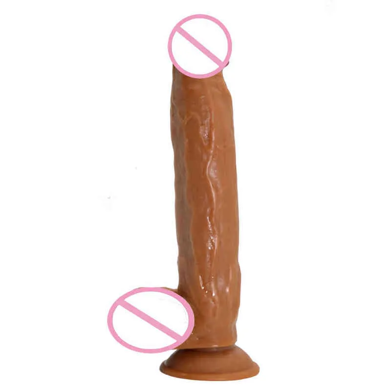 NXY Dildos Anal Zabawki Sztuczne Penis Miękkie Grube Ręczne Sucker Fake JJ Mężczyzna Cock Samica Masturbacja Urządzenie 0225