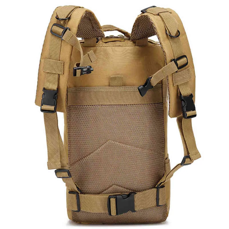 Outdoor bergbeklimmen opgewaardeerde versie van Multi-Function 3P Attack Rugzak Camouflage Tactische Tas Mannen Riding Rugzak G220308