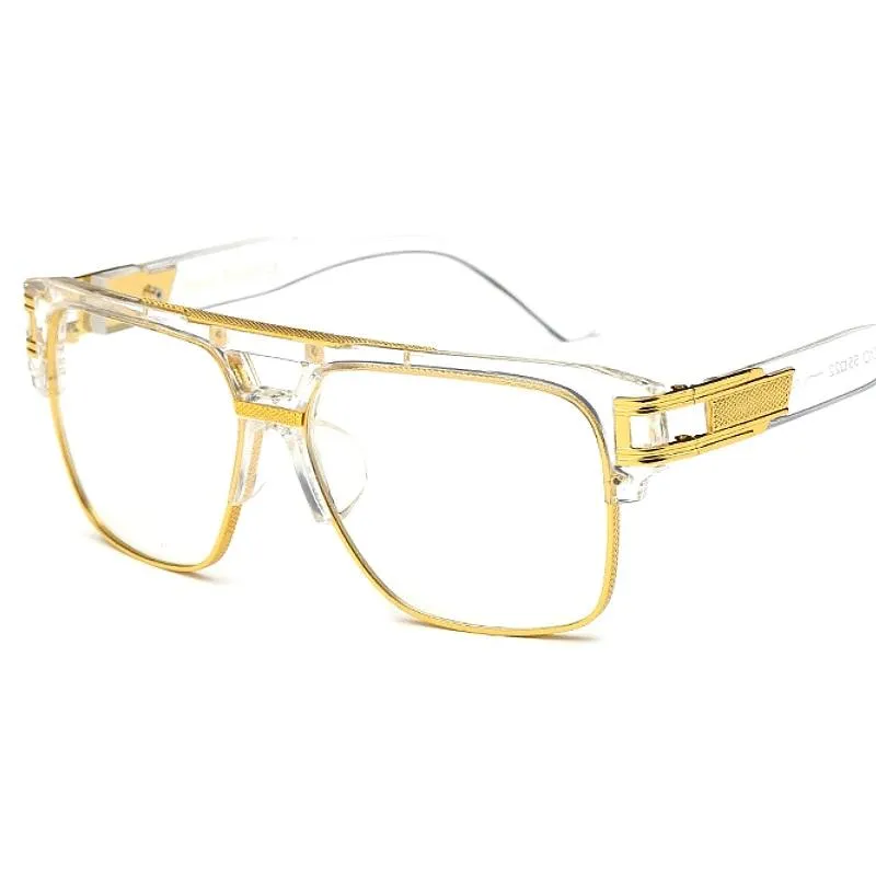 Lunettes de soleil Classic Luxury Men Glamour Fashion Brand Sun Glasses For Women Mirored Retro Vintage Square Designer Shades260H