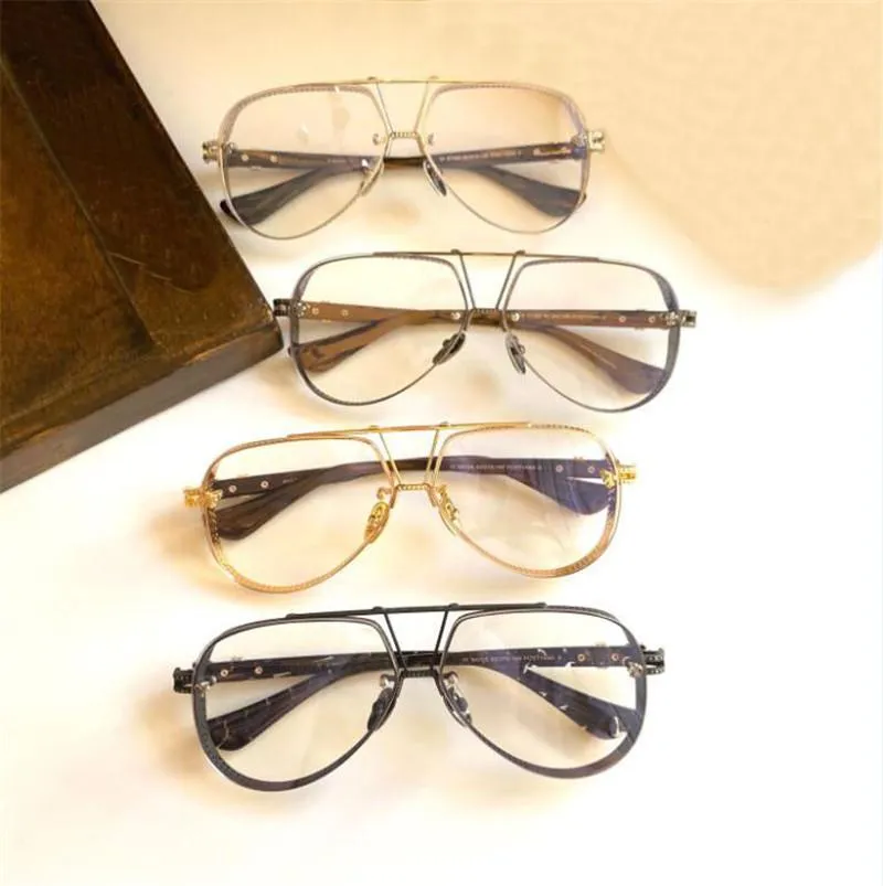 Nouveaux hommes rétro populaires lunettes optiques POSTYANK II style classique motif creux pare-vent conception cadre pilote lentille HD qualité supérieure2726