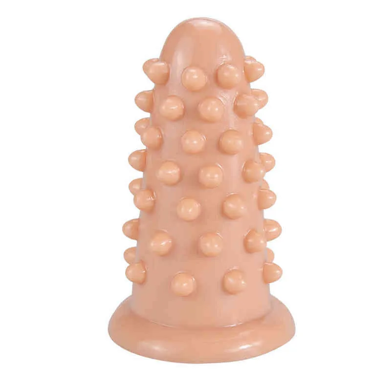 Nxy dildo's anale speelgoed nieuwe egel hoofd achtertuin plug voor mannen en vrouwen masturbatie apparaat zachte chrysanthemum massage plezier expansie volwassen sex producten 0225
