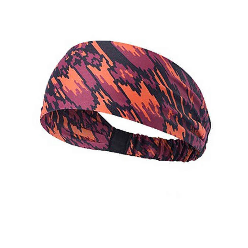 Sport Headbands Bike Cykling Running Sweatband Fitness Jogging Tennis Yoga Gym Headscarf Head Sweat Hair Band Bandage Män Kvinnor Y1229