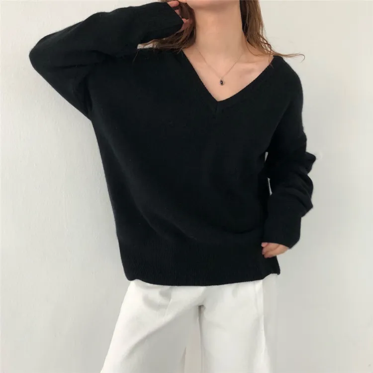 ColorFaith New 2019 осень зима женские свитера свободные повседневные модные минималистские топы корейский стиль вязание дамы SW7113 T200101