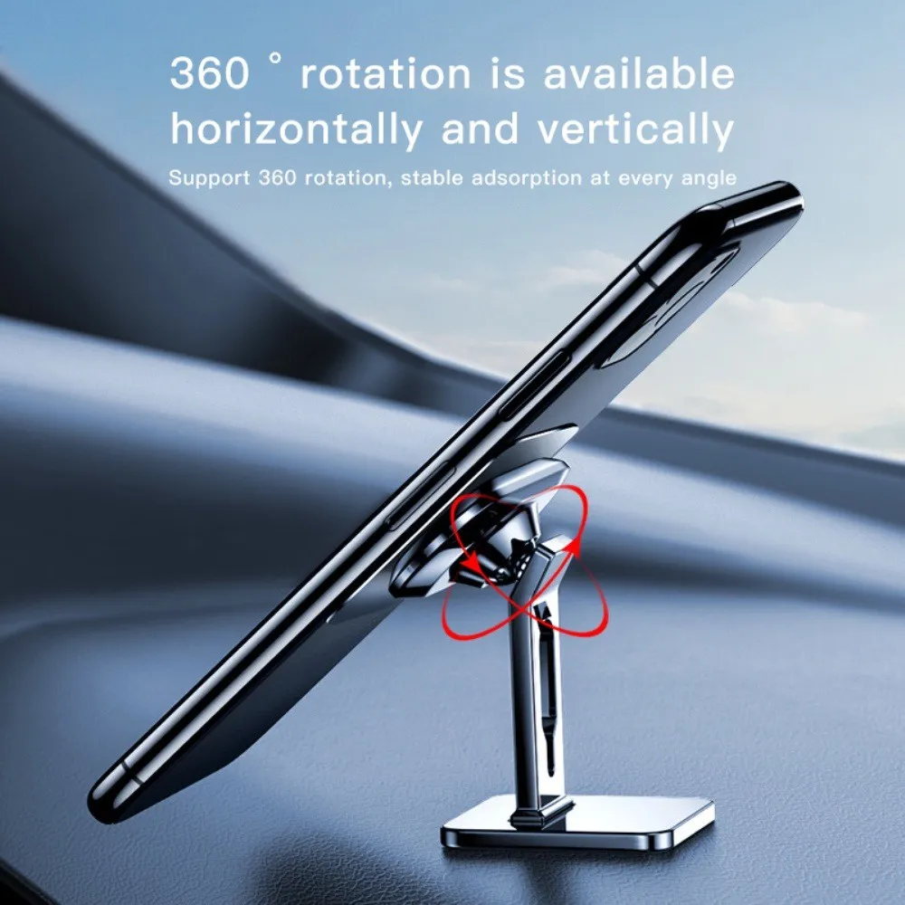 Support de téléphone magnétique pour voiture, Rotation à 360 degrés, support universel plat à coller pour tableau de bord