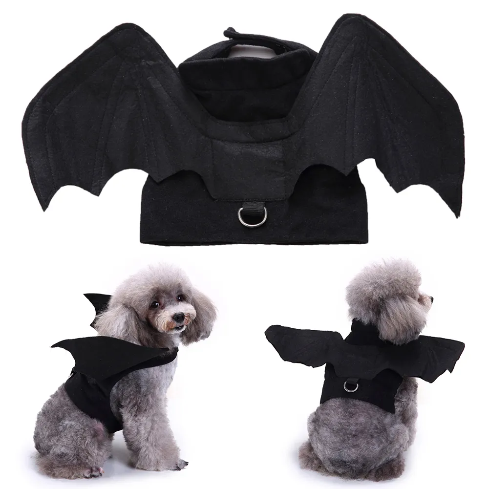 Vestiti adorabili del costume della maglia di Cosplay del cucciolo di pipistrello dell'abbigliamento del cane dell'animale domestico adorabile di Halloween