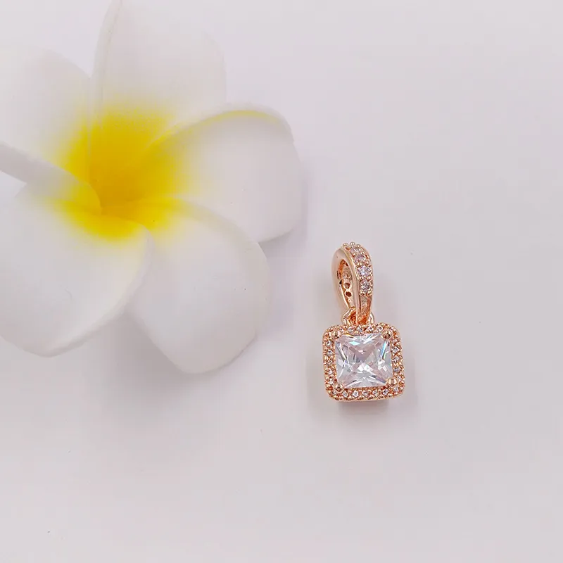 Brak koloru Fade Off Solid Rose Gold Musil Miłość Wisiorek Pink Clear CZ Pandora Charms na bransoletki DIY Jewlery Dokonywanie Luźne Koraliki Srebrna Biżuteria Hurtownie Z