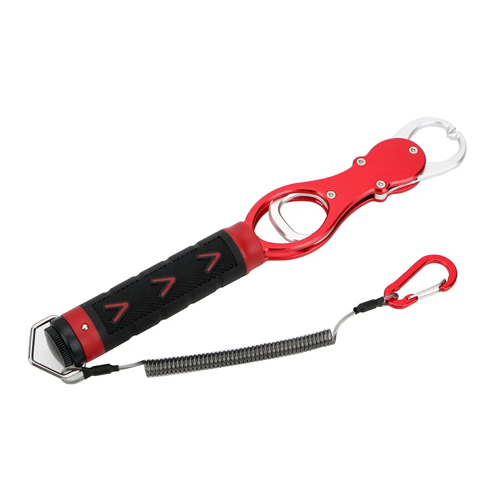 FAI DA TE Pesca Lip Grip In Lega di Alluminio Con 0-16KG Scala Utensili A Mano Pesce Pinza Gancio Pinze Da Pesca Strumento di Pesca Y200321216J