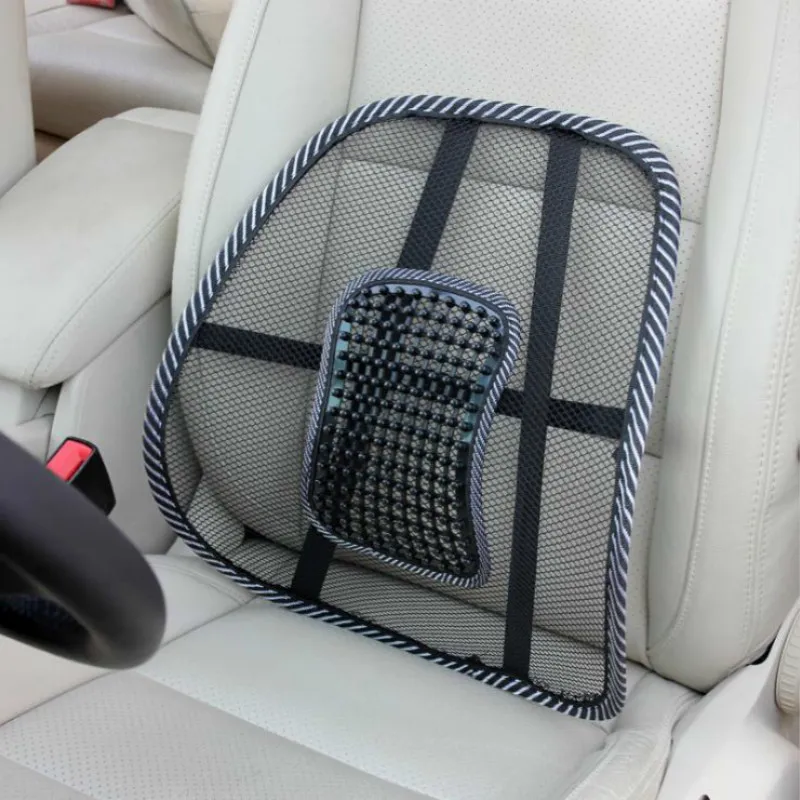 Soporte para la espalda de la silla Cojín de masaje Alivio de malla Soporte lumbar Coche Camión Oficina Cojín para el hogar Silla de asiento Silla de respaldo lumbar 6582687