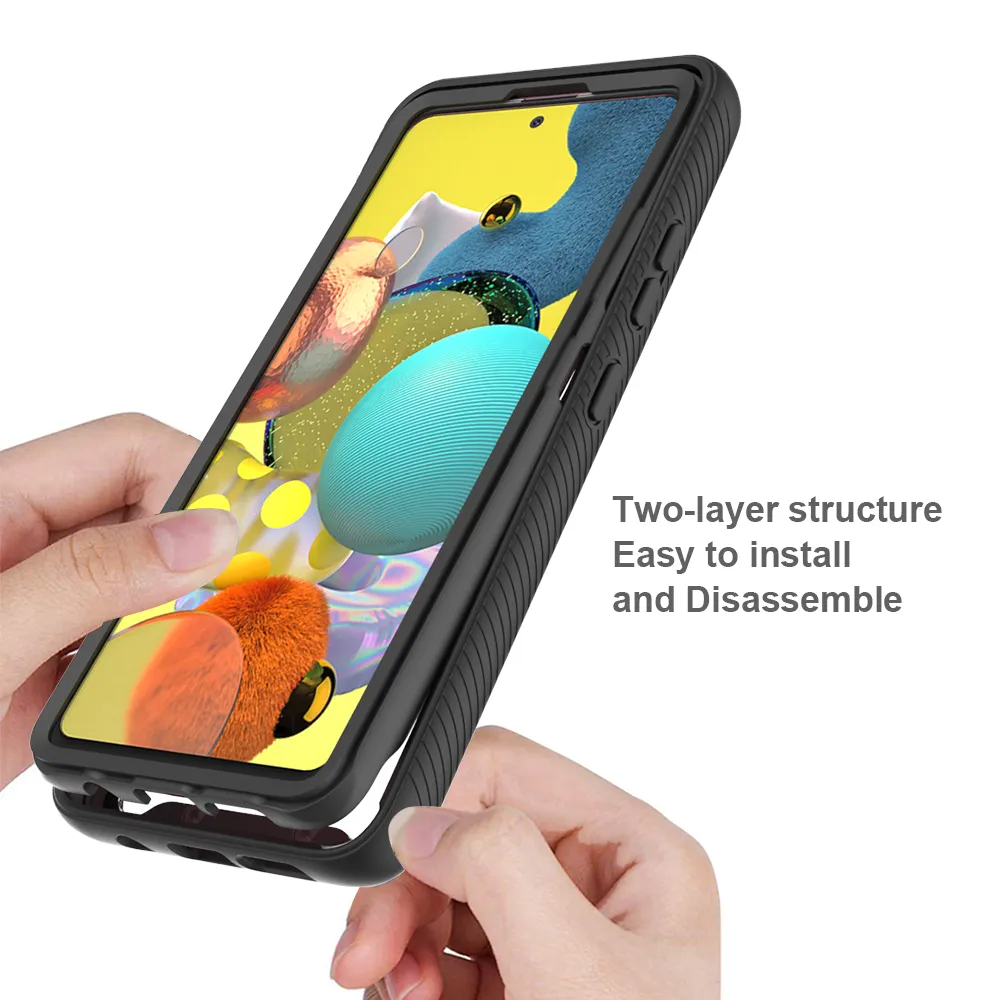 2 в 1 прозрачный корпус для Samsung Galaxy A10E A20 A30 A50 A50 A51 A71 A21 Абоназорным гибридным Hybrid + TPU Case Hield для Galaxy Note20