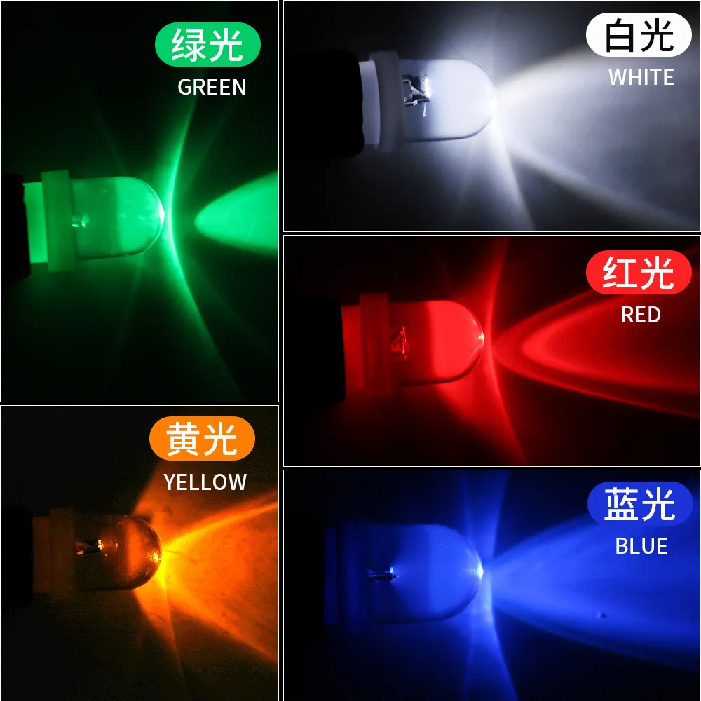 T10 W5W WY5W LED Canbus Kennzeichen Lichter Instrument Lampe Lesen Lampen Auto Innen Lichter 6000K Weiß blau Rot 12V