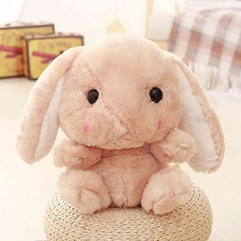 Kawaii Mignon Lapin Lapin Épaule Sac À Dos Bandoulière Sac Porte-Monnaie Messenge Sacs En Peluche Jouets Filles Petite Amie Enfants Enfants Cadeau 220210