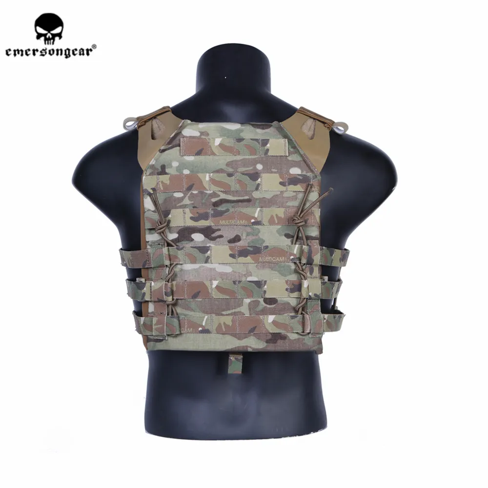 Emersongear JPC Tactical Vest Body Armor Imbracatura pesante Molle Plate Carrier Esercito militare Airsoft Wargame Caccia Combat Gear 201214