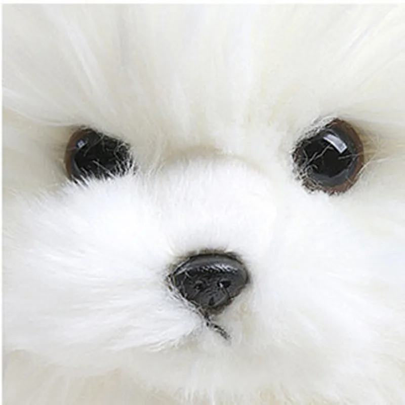 Aurora Toys Pom Dog Doll Long Plush Pomeranian Bichon Frize Poodle Dog