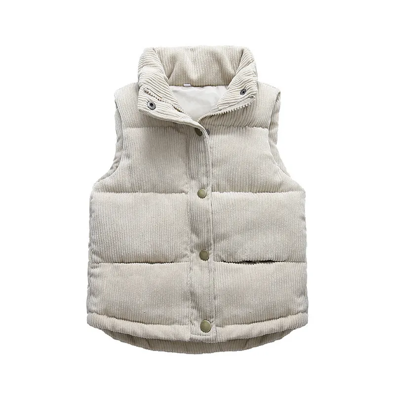 Gilet Autunno Ragazzi Ragazze Gilet di velluto a coste di alta qualità Inverno Caldo Addensare Gilet Capispalla Bambini Giacche Ragazzi Bambini Abbigliamento in cotone 220905