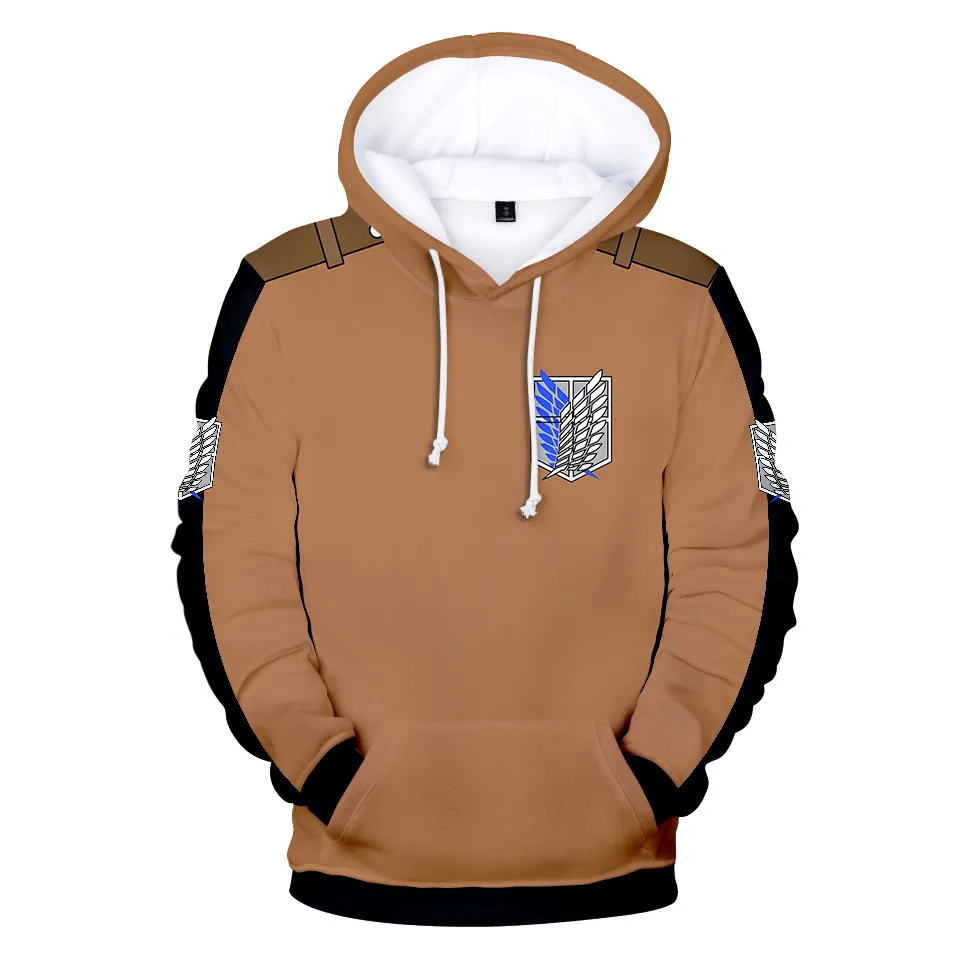 2 bis 14 Jahre Kinder Hoodie Anime Angriff auf Titan Shingeki no Kyojin 3D Hoodies Sweatshirt Jungen Mädchen Jacke Mantel Kinderkleidung X1227