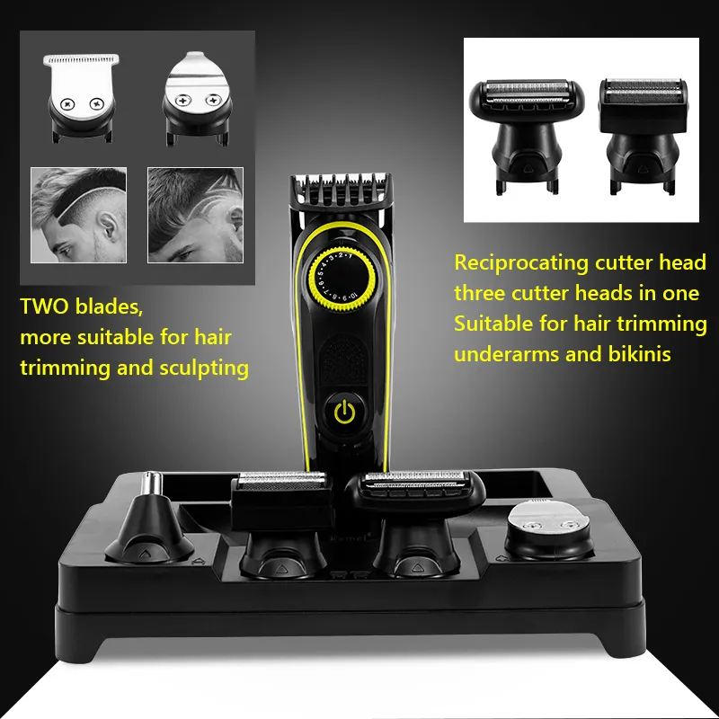 Multifunktionshårklippare Professionell trimmer Elektrisk näsa Beard Razor 5 i 1 Skärmaskin Trimer Cutter 220216