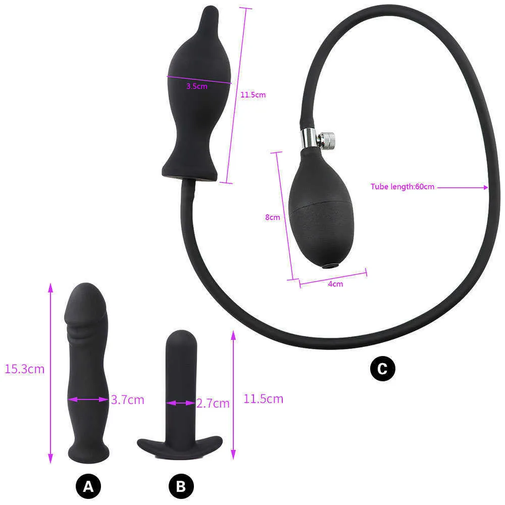 2022Massage Gonflable Plug Anal Butt Plug Stimulateur De Prostate Dispositif De Masturbation Féminine Gspot Vagin Masseur Érotique Sex Toys f6416817