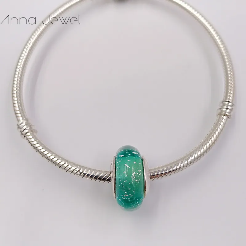 DIY Charm Pulseras joyería pandora murano espaciador para hacer pulseras brazalete VERDE Vidrio cuentas para mujeres hombres regalos de cumpleaños fiesta de bodas