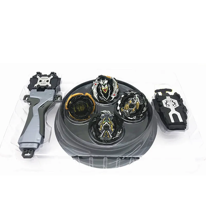 4 pzBeyblade arena stadio Metal Fusion 4D Battle Metal Top Fury Masters launcher grip bambini giocattolo di Natale LJ201216