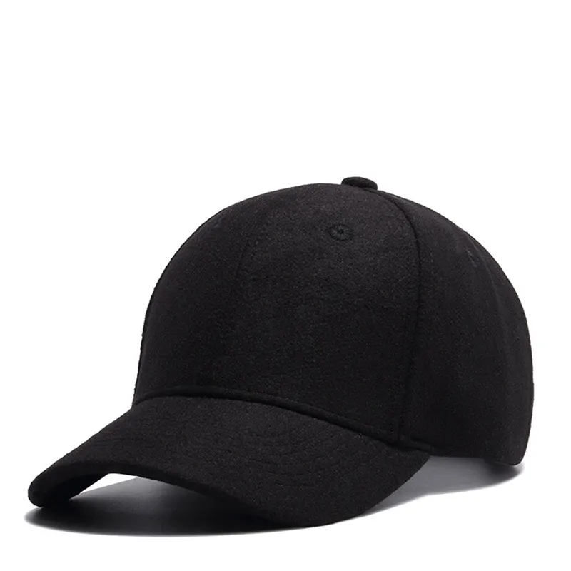 Кепка черно-серая мужская бейсболка с большой головой для взрослых, фуражка большого размера с окружностью 55-62 см, шерстяная шляпа в стиле хип-хоп242u
