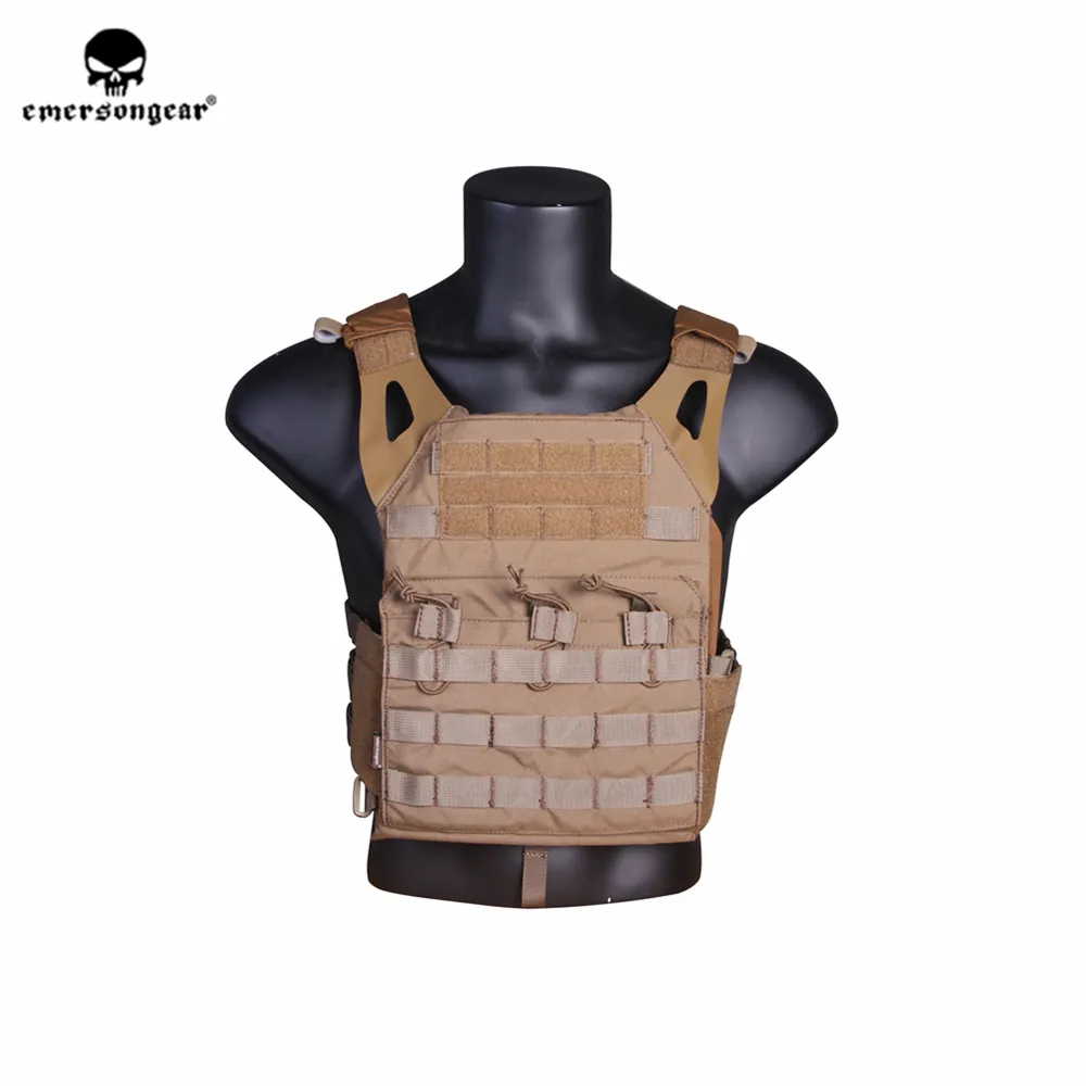 Emersongear JPC Tactical Vest Body Armor Imbracatura pesante Molle Plate Carrier Esercito militare Airsoft Wargame Caccia Combat Gear 201214