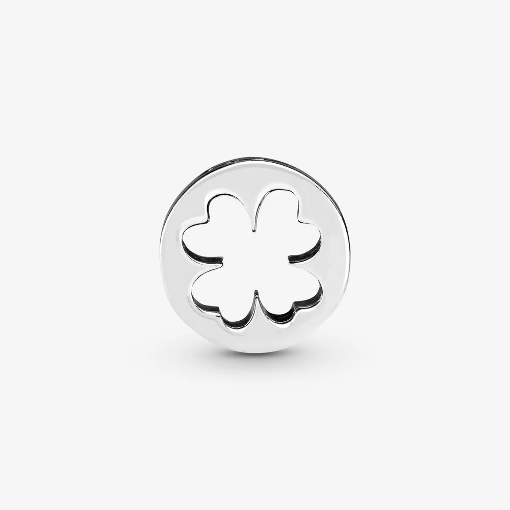 Nueva llegada 925 Sterling Silver Luck Courage Clover Charm Fit Original European Charm Bracelet Fashion Jewelry Accesso3149
