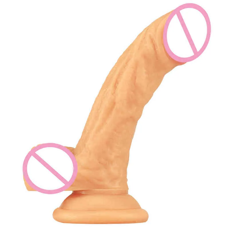 NXY Dildos Analspielzeug Small Moon Domestic Mini Penis Erwachsene Produkte Simulation männliches und weibliches Masturbationsgerät 0225