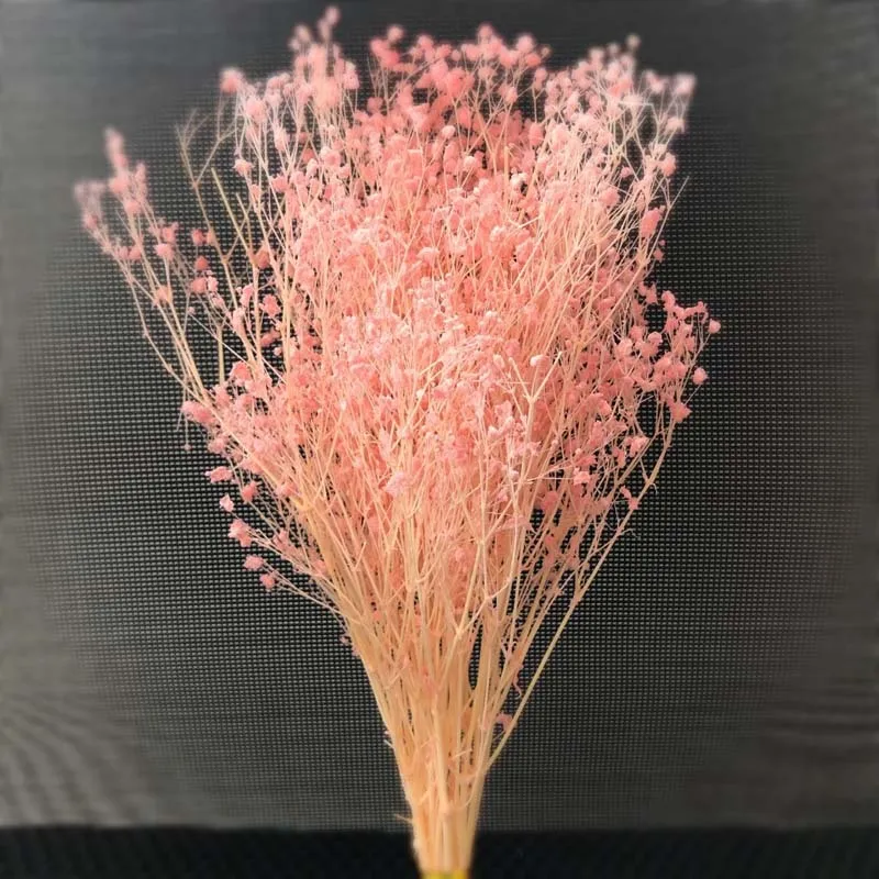 35G Babysbrath自然な新鮮な乾燥保存gypsophila花ブーケ、本物の永遠の赤ちゃん息の花、結婚式の装飾201222