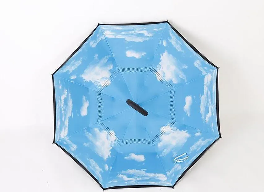 reverse umbrellas windproof reverse layer inverted umbrella inside out stand windproof umbrella inverted umbrellas sea shippin gwb1145