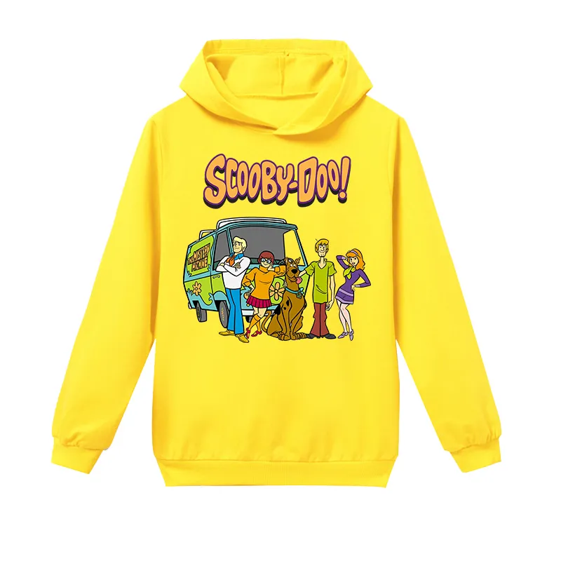 Spring Autumn Scooby Doo Boys Clothes Children Cartoon Hoodies for Teen Girls Mystery Machine Print Funny Dog Kids Sweatshirt 20123455306