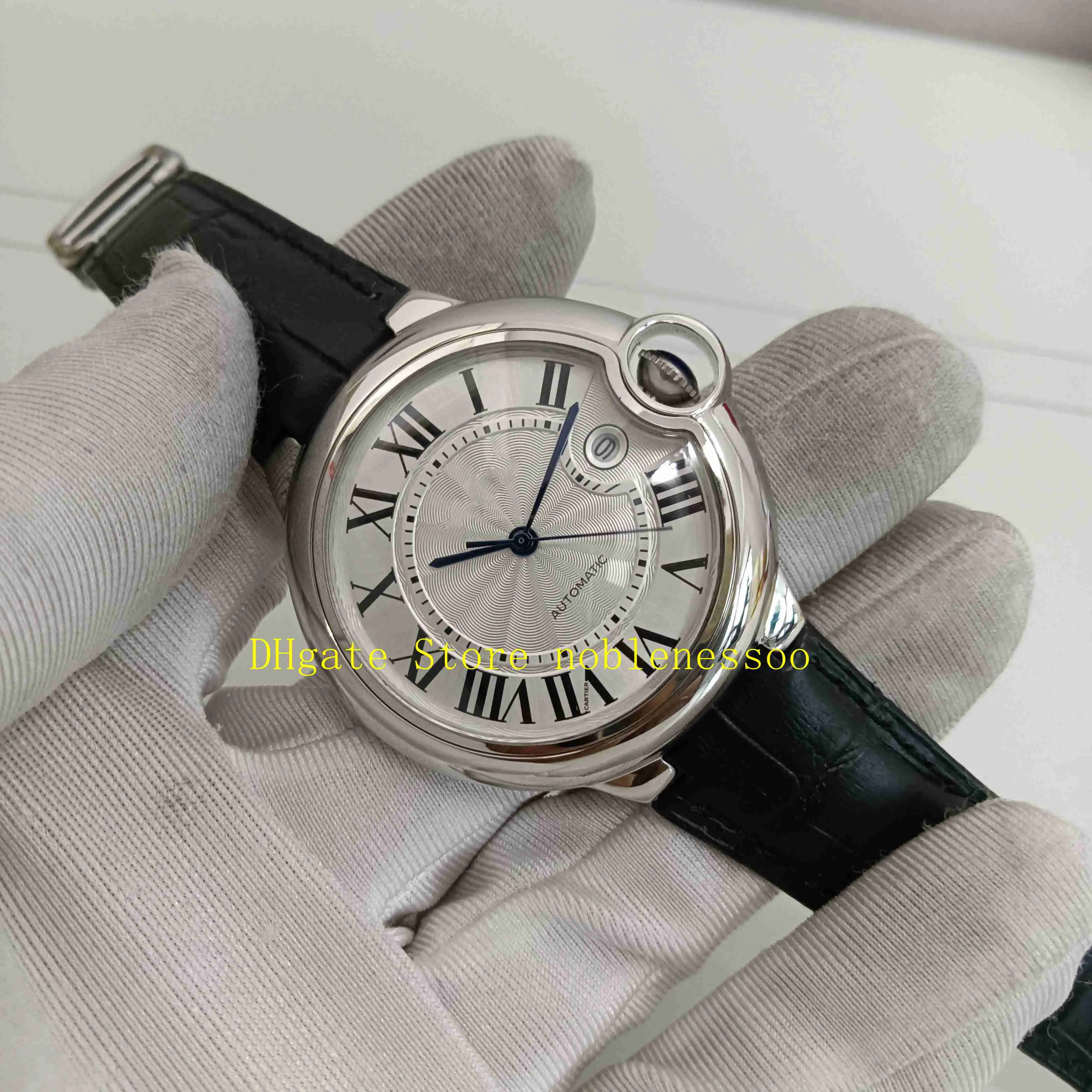 7 cores com caixa original relógio automático masculino clássico 42mm aço inoxidável wsbb0026 algarismos romanos ouro amarelo rosa me236w