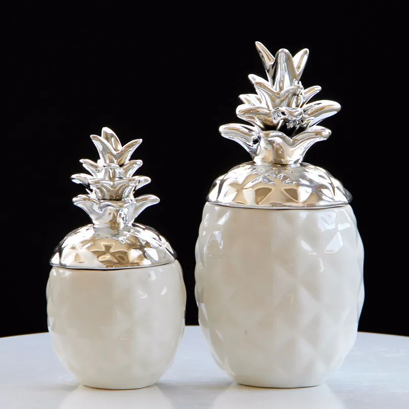 Ceramic Pineapple Figurines (6)