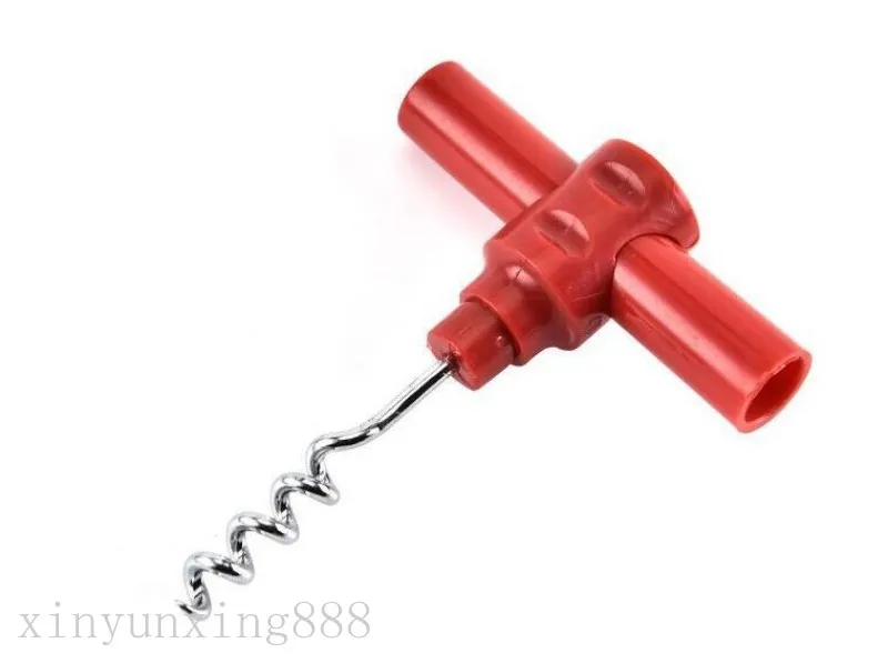 Bottle Simple Practical Red Plastic Screwdriver Home Creative Multi Function Corkscrew Wine Opener Car Kitchen Accesso2229996