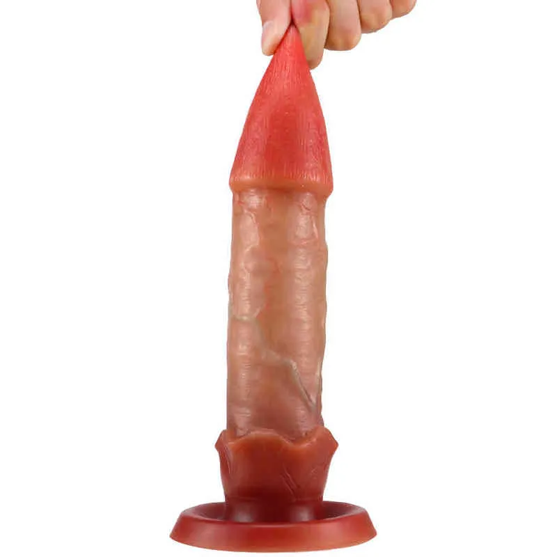 NXY Dildos Analspielzeug Kleine Knospenförmige Simulation Penis Sinnliche Homosexuelle Weibliche Masturbation Erweiterung Silikon Erwachsene Spaßprodukte 0225