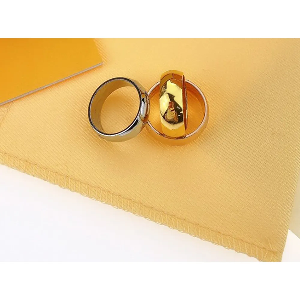 Mode Ring voor Man Vrouwen Unisex Ringen Mannen Vrouw Sieraden 4 Kleur Geschenken Mode Accessoires 6VKI227y