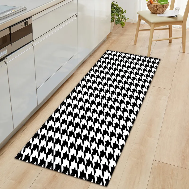 WUJIE Hahn Küchenmatte rutschfester Teppich Indoor Outdoor Teppich Fußmatten Schlafzimmer Bad Eingang Teppiche Fußmatte Dekor 220301