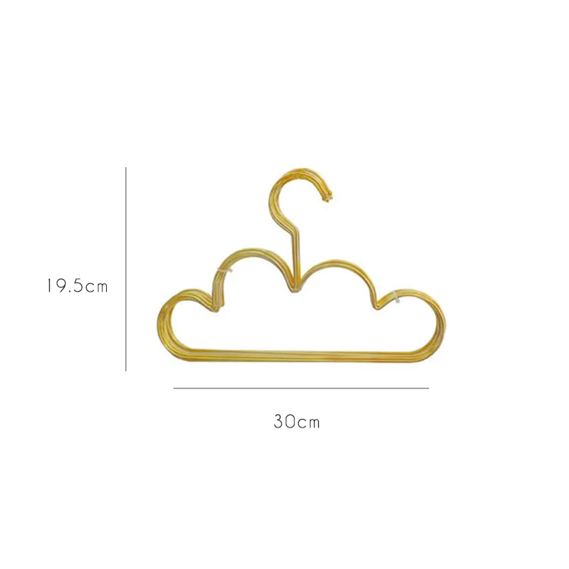 5個の北欧金の鉄のミニコートハンガーの雲の形の壁のフックの収納オーガナイザー装飾ツール赤ちゃんの子供服ドレスタオル201111