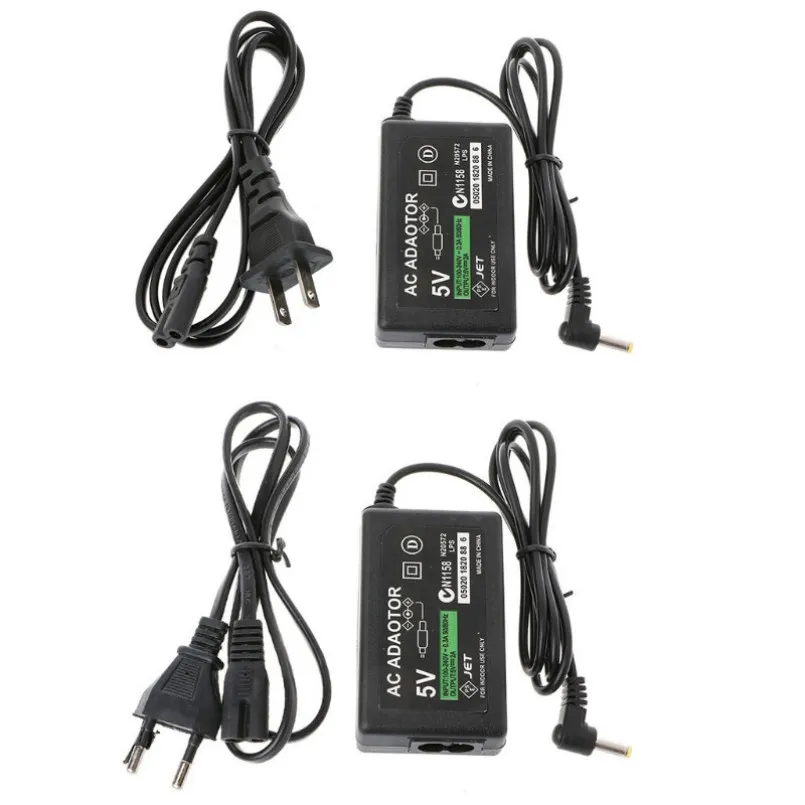 US EU Plug 5V Home Wall Charger Voeding AC-adapter voor Sony PSP 1000 2000 3000 Oplaadkabel