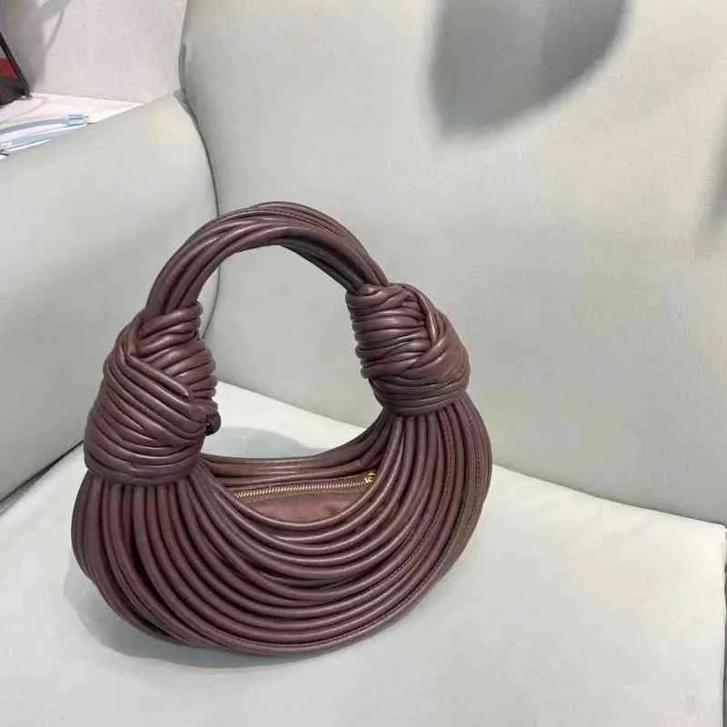 Boodschappentassen nieuwe kleine capaciteit draagtas voor vrouwen wolken mode knoop touw luxe ontwerp underarm 220310