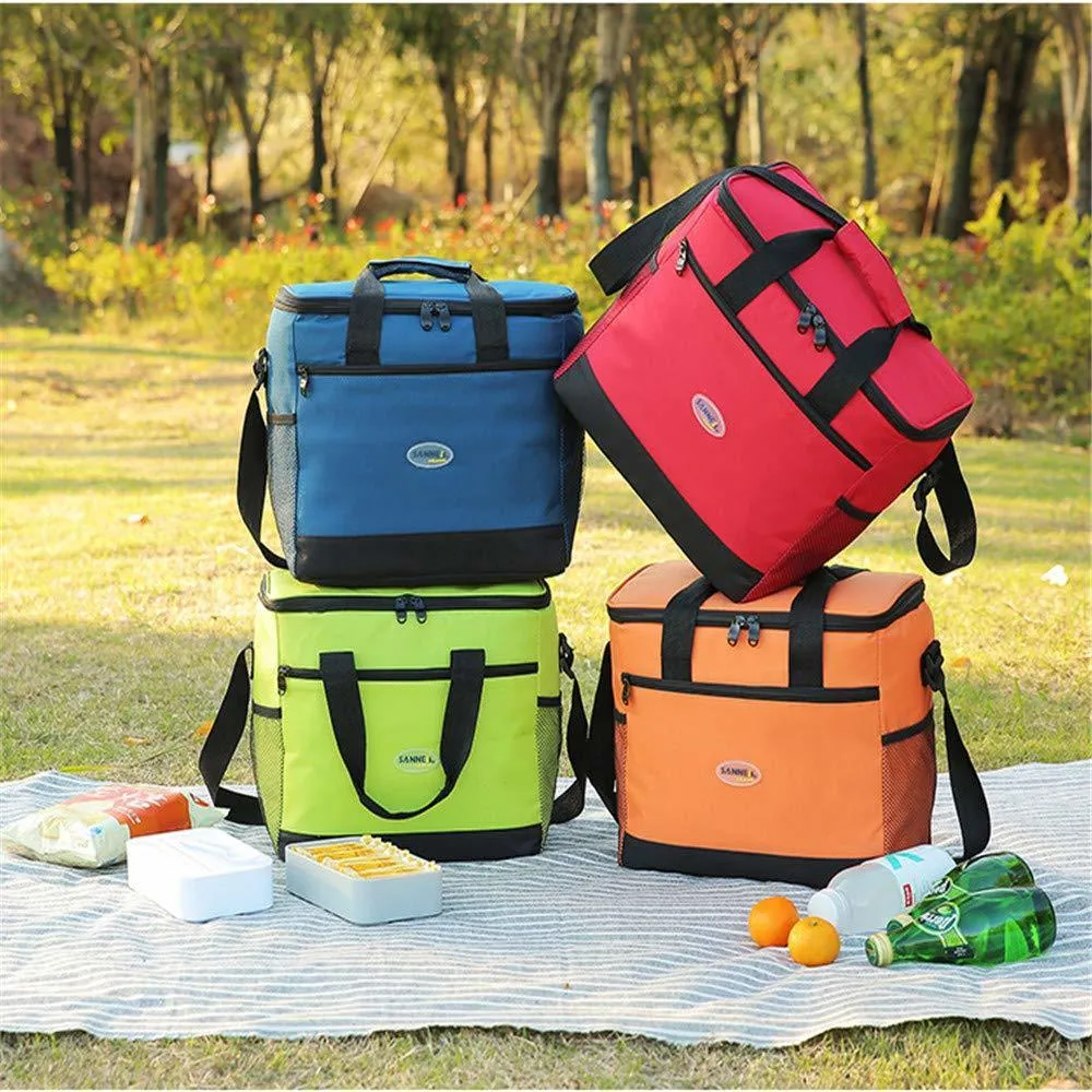 16L grandi borse da picnic Multi Lunch Box borsa termica isolata cestino da picnic ragazze donne bambini uomini campeggio all'aperto viaggi T200710