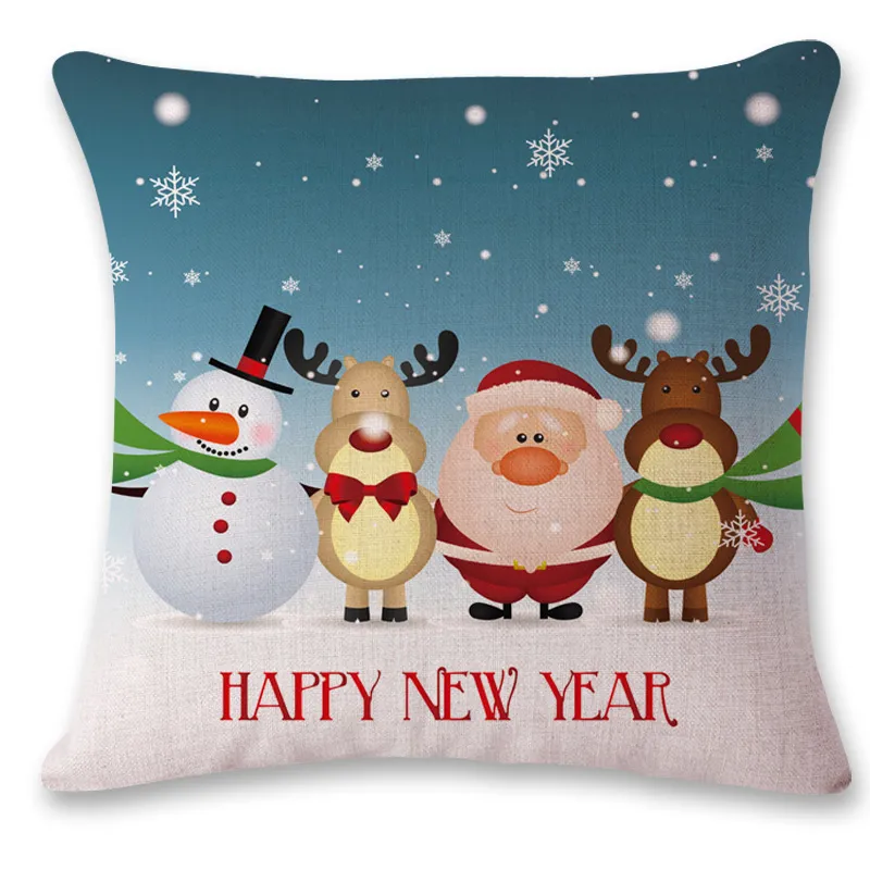 45*45cm Christmas Sequin Pillow Case Glitter Sofa Throw Cushion Cover Pillow Case Home Christmas Decor Pillow Cover 10 Styles Wholesale