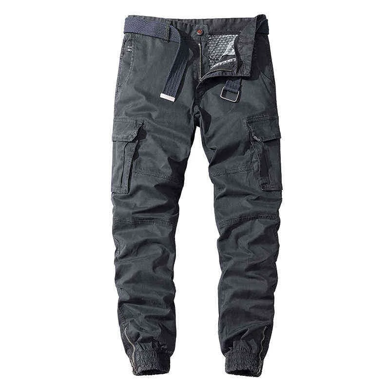 Calças de carga homens hip hop streetwear jogger calça moda calças multi-bolso casual corredores sweatpants calças masculinas 220108