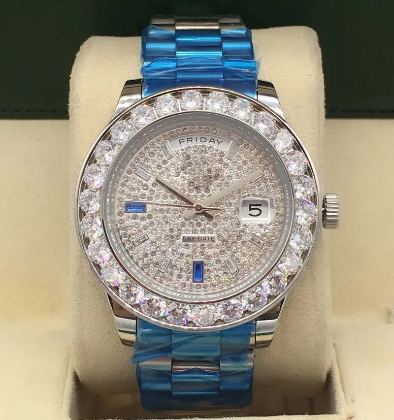 Venta de alta calidad, reloj con diamantes de 44mm de diámetro para hombre, esfera Mantianxing, maquinaria automática, relojes deportivos de moda para hombre 306O