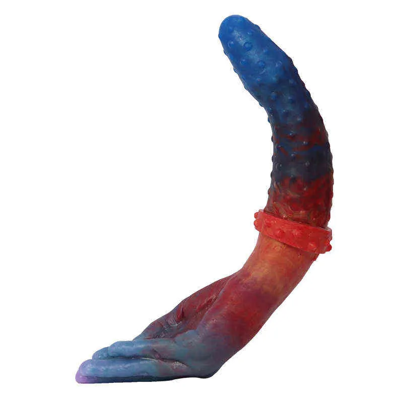 Nxy dildos anal oyuncaklar l7022 yeni renk sıvı silikon mastürbasyon çubuğu çift başlı penis yanlış palmiye fiş seks oyuncak 0225
