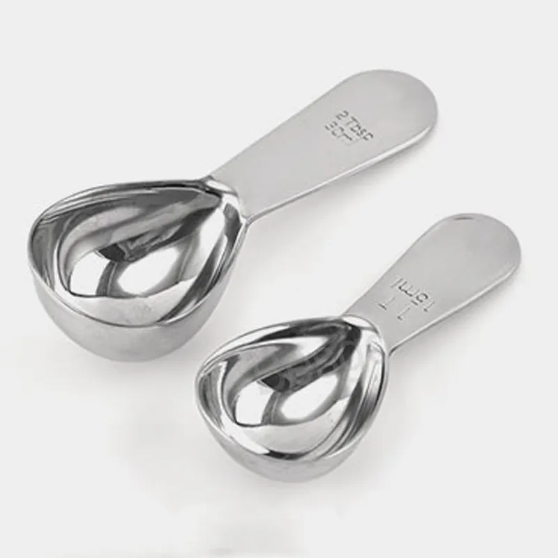 15ml 30ml Stainless Steel Measuring Spoon Children Milk Powder Spoons Baking Cake Measuring Tools Kitchen Seasoning Scoop BH6157 TYJ