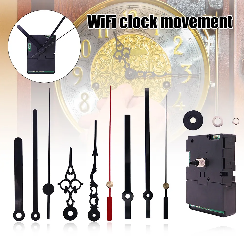 DIY Smart Wifi Clock Movement Automatic Time Adjustment Mute Movement Kits FP8 201222