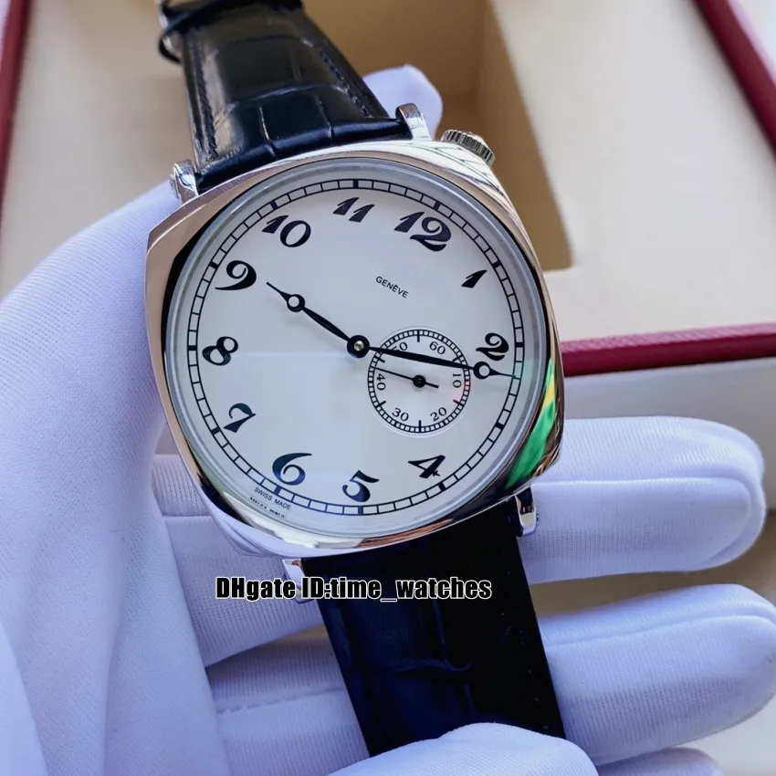 Nuovo orologio da uomo automatico Historiques American 1921 da 40 mm 82035 000R-9359 Cassa in oro rosa quadrante bianco cinturino in pelle marrone Alta qualità 301k