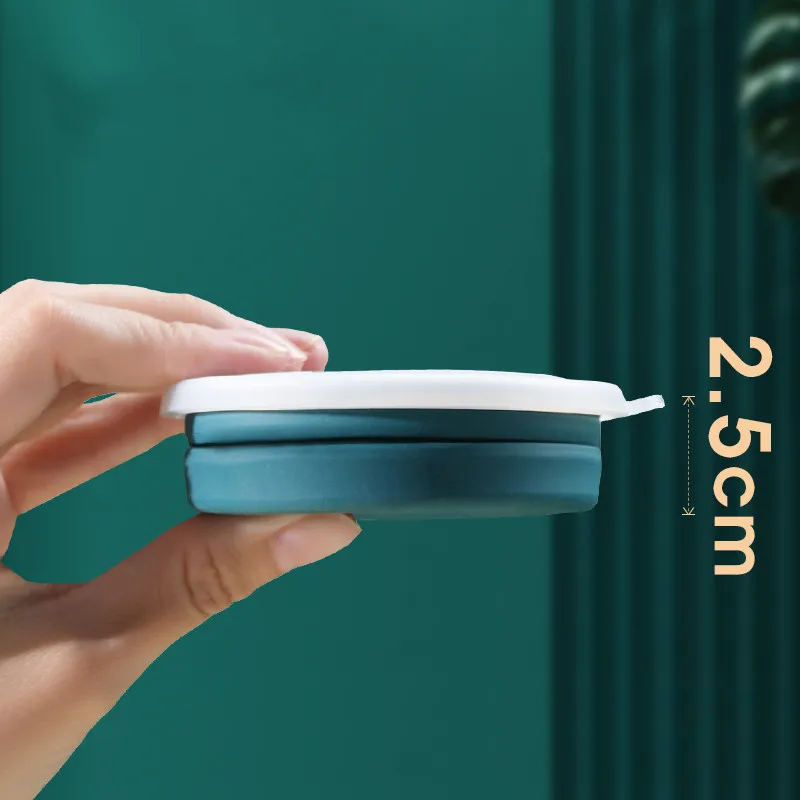 1 шт. Силиконовая складная портативная мини-телескопическая кружка с наружным туристическим покрытием рот для мытья воды маленькая чашка кофе