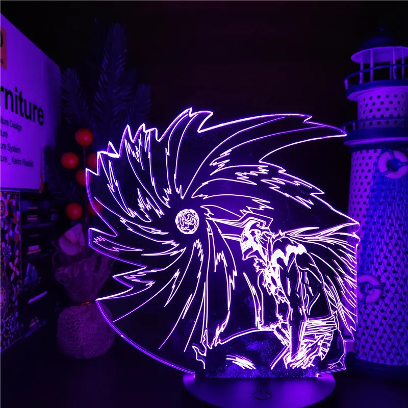 Bleach Kurosaki Ichigo Ban Kai 3D лампа светодиодные светильники Lampara для домашнего декора Столовый лампа3290
