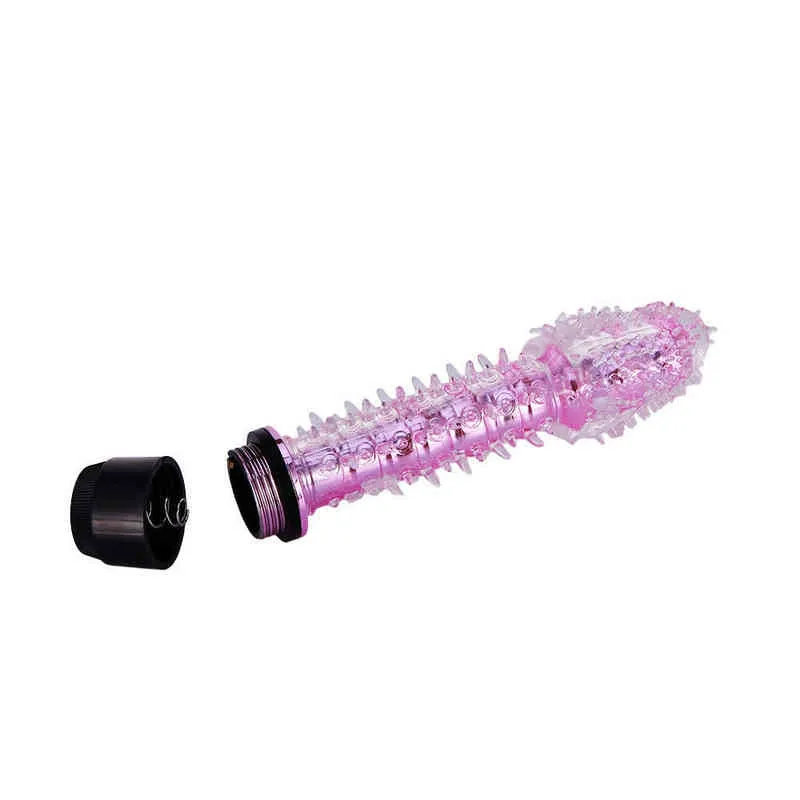 Nxy Dildos Dragon Beard Stick Cristal Barbed Light Cock Single Shock Pequeno Careca Av Vibrador Feminino Masturbação Massagem xl Dildo 0105